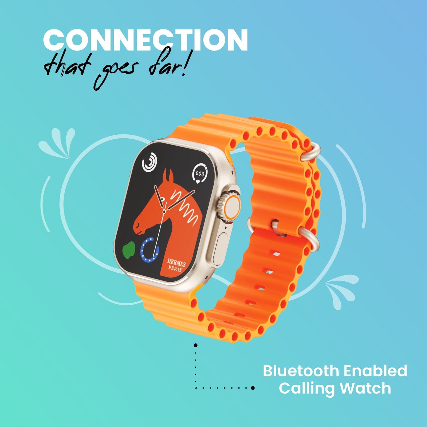 Hepu - Ultimate Smart Watch (Orange Colour)