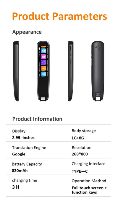 Offline Scanning Translation Dictionary Pen