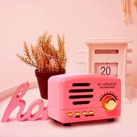 Compact Retro Wireless Speaker (Assorted Colour)