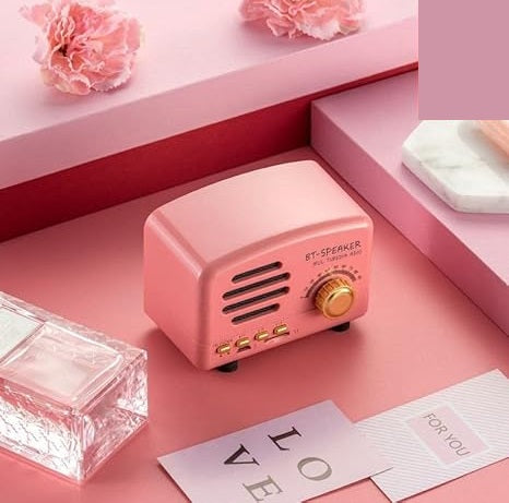 Compact Retro Wireless Speaker (Assorted Colour)