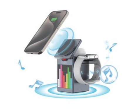 Bluetooth Speaker with Wireless Charger ©