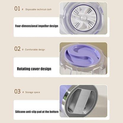 Wireless Charging Mini Washing Machine (Assorted color)